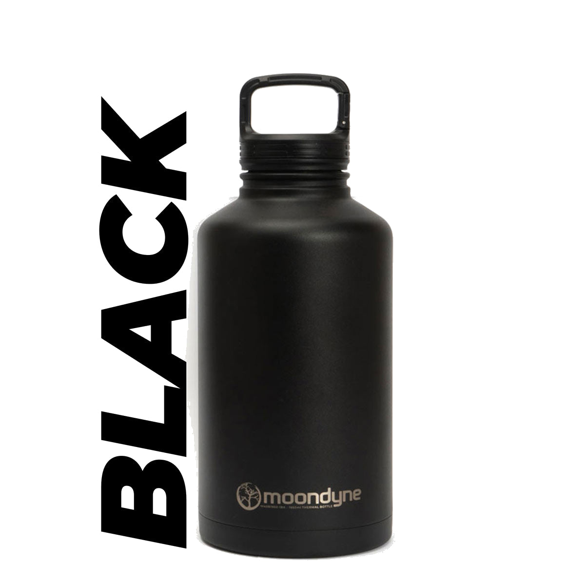 1950ML Insulated Bottle - BLACK - Rugged Xtremes