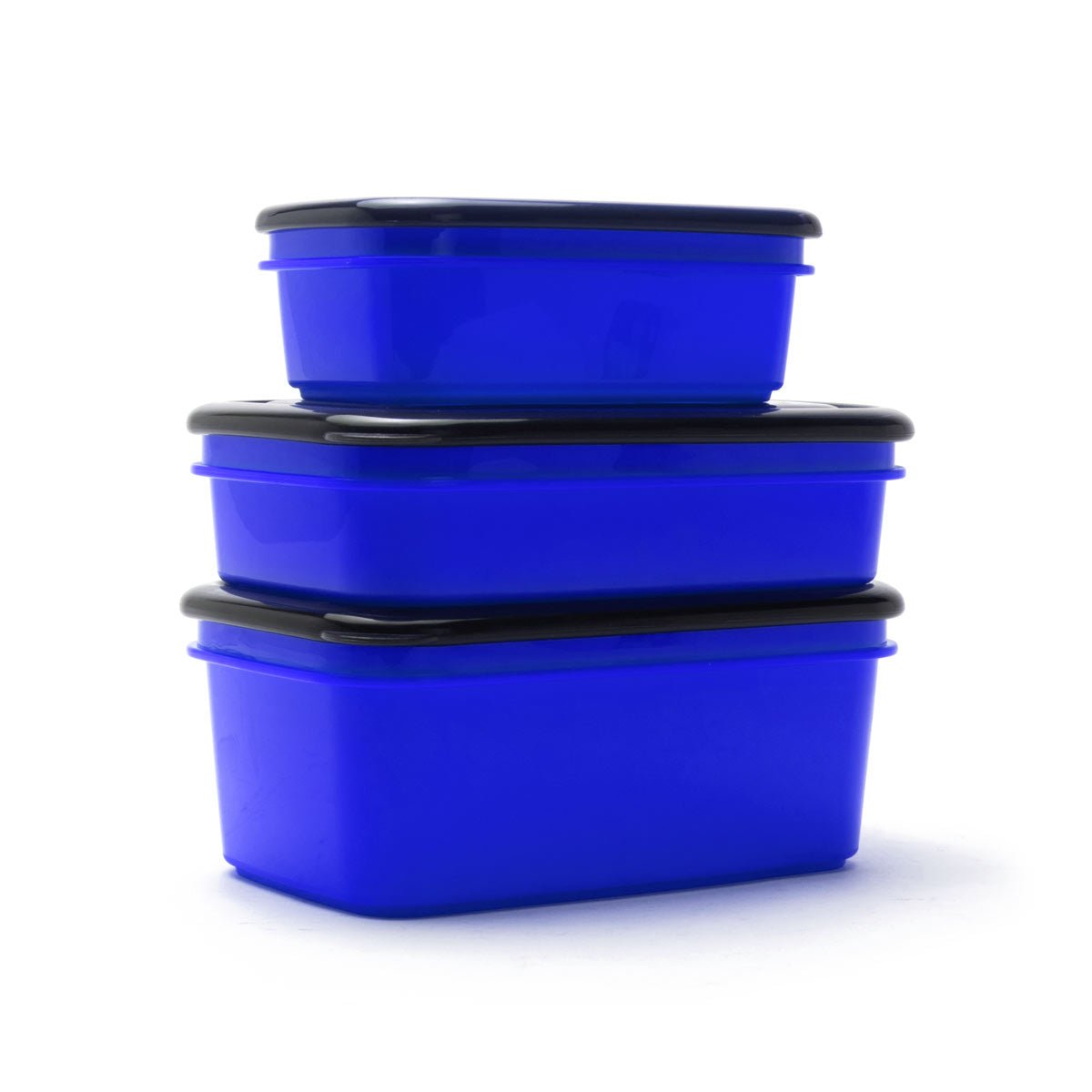 3pck Assorted Reusable Crib Containers - Blue - Rugged Xtremes