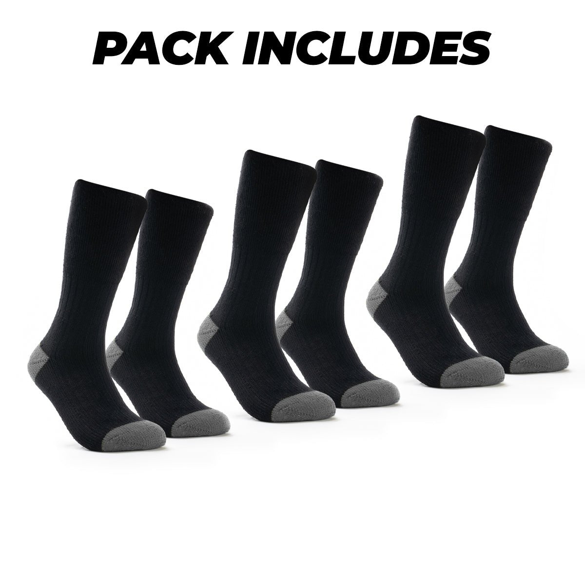 3pck COTTON SOCK - Large - Rugged Xtremes