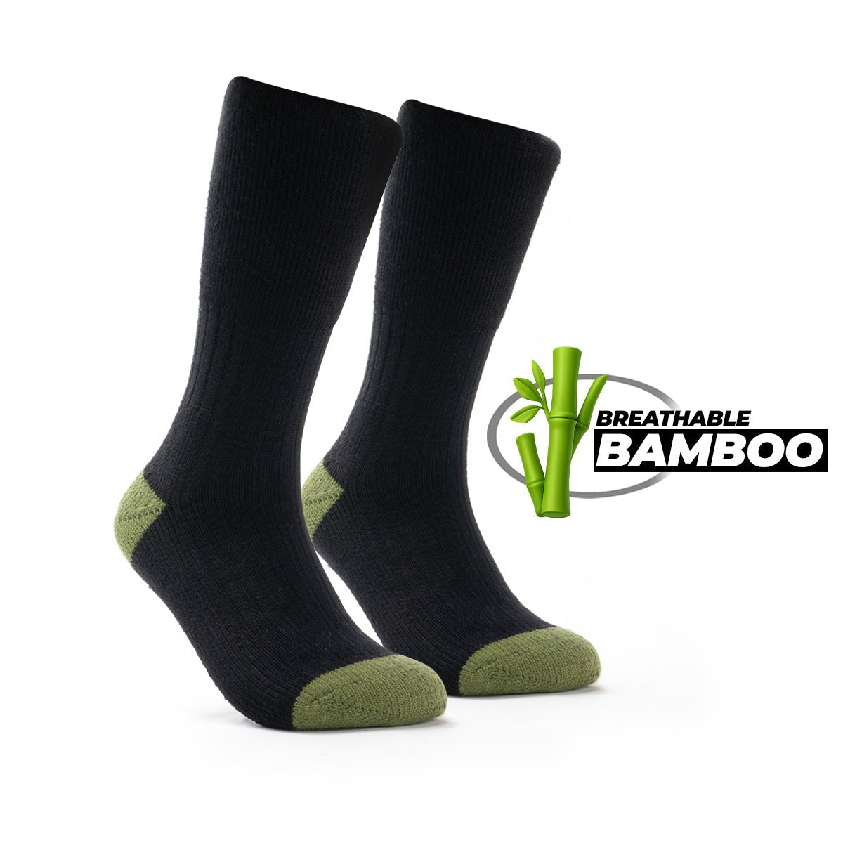 3pk BAMBOO SOCKS - Large - Rugged Xtremes