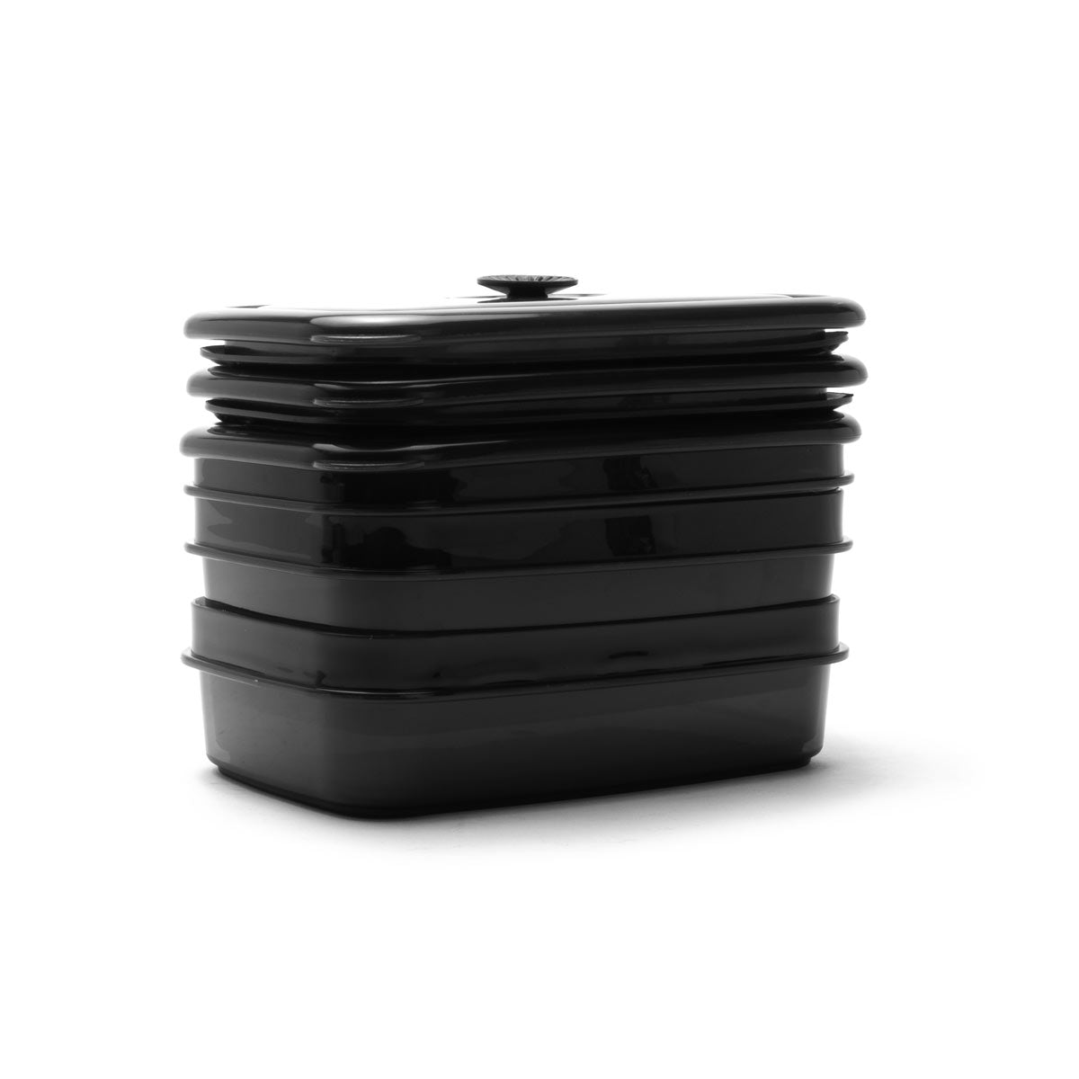 4pck Assorted reusable crib containers - black - Rugged Xtremes