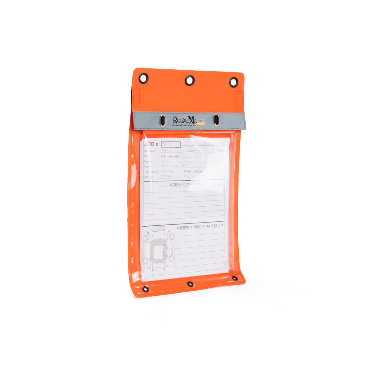 A4 DOCUMENT POUCH - ORANGE - Rugged Xtremes