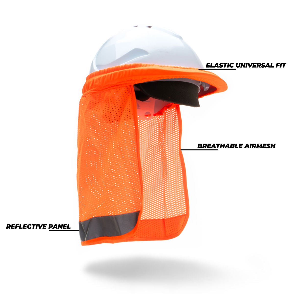 Hard Hat Neck Flap - HIVIS - Rugged Xtremes