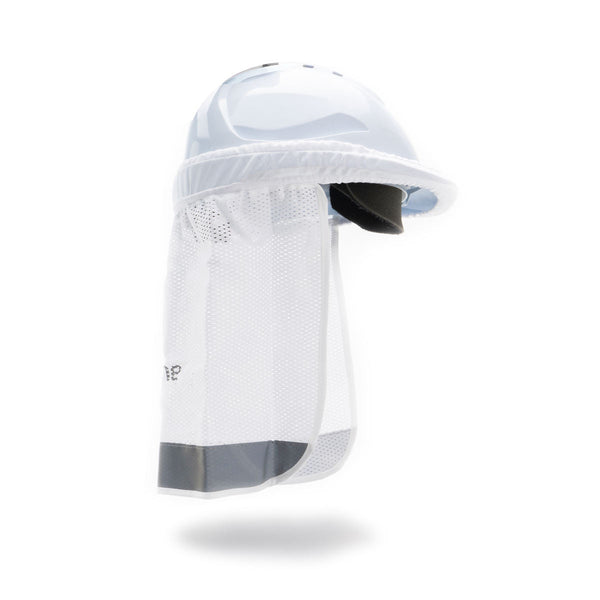 Hard Hat Neck Flap - White - Rugged Xtremes