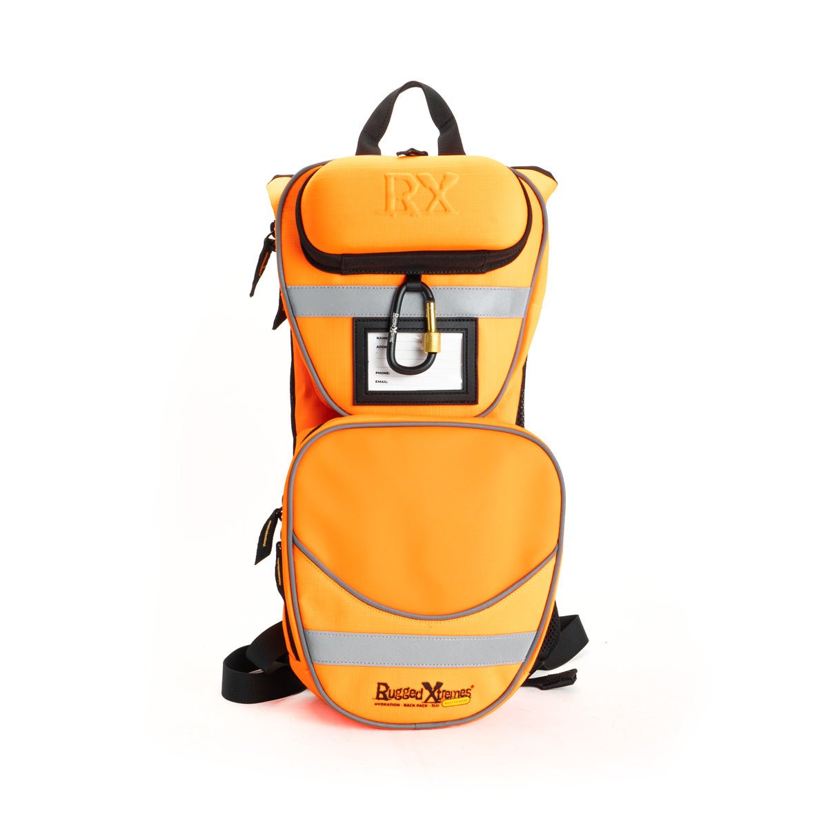 HYDRATION BACKPACK - HIVIS ORANGE - Rugged Xtremes