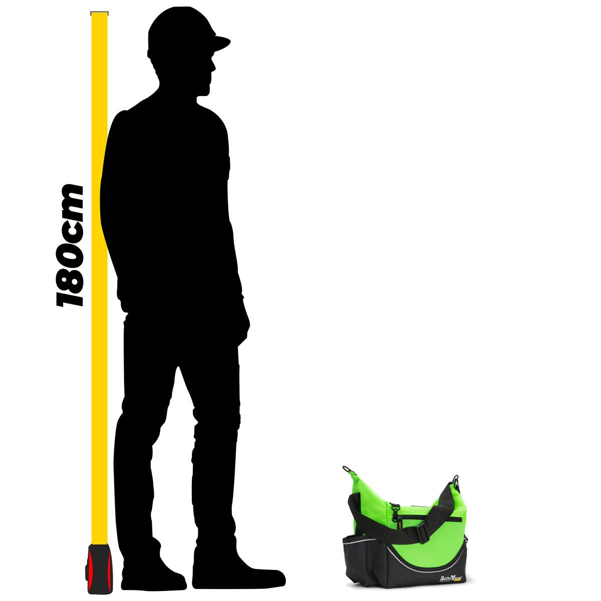 Insulated Crib Bag - Fluoro Green - Rugged Xtremes