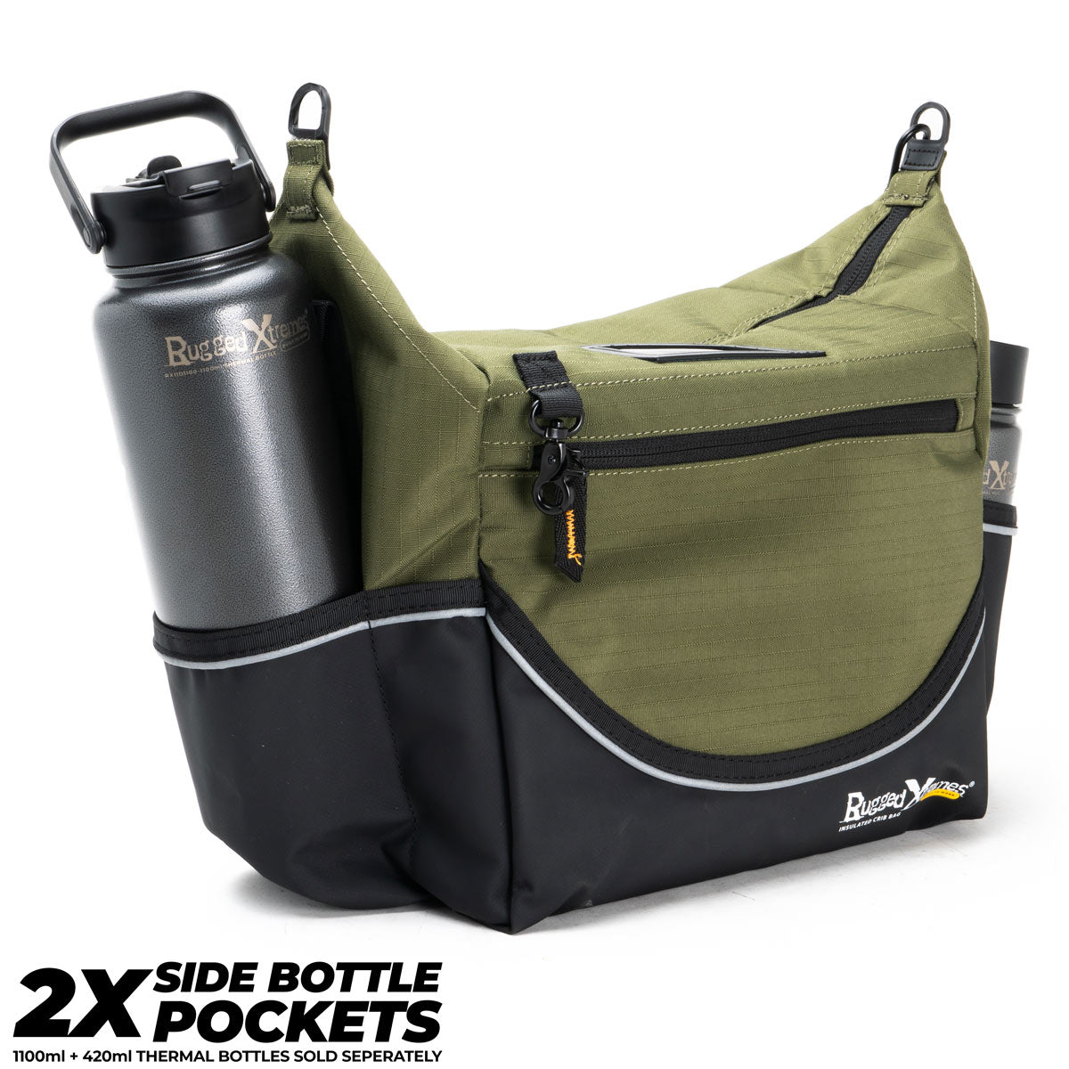 Insulated Crib Bag – Green Canvas - Rugged Xtremes