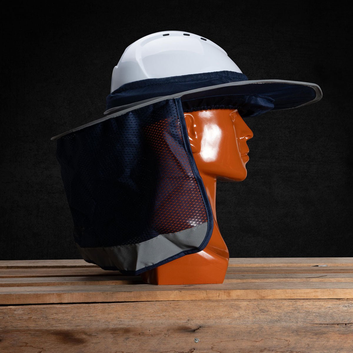Pop - up Protection for Hard Hats - Blue - Rugged Xtremes