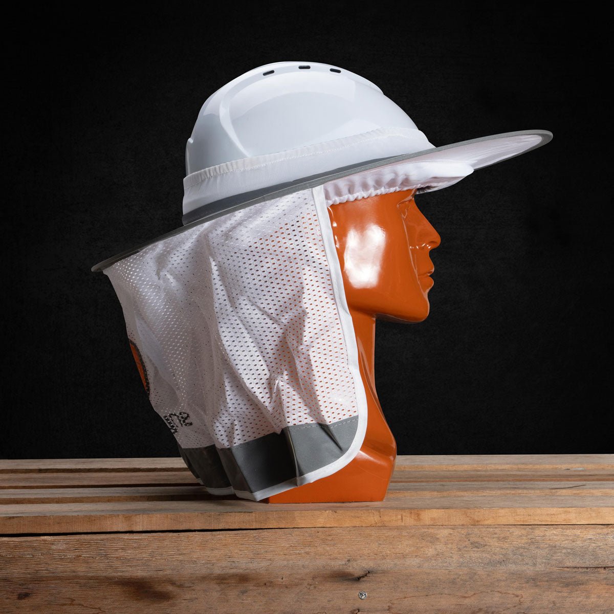 Pop - up Protection for Hard Hats - White - Rugged Xtremes
