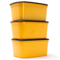 Crib Containers - Vacuum Seal - 2500ml 3pck - Yellow