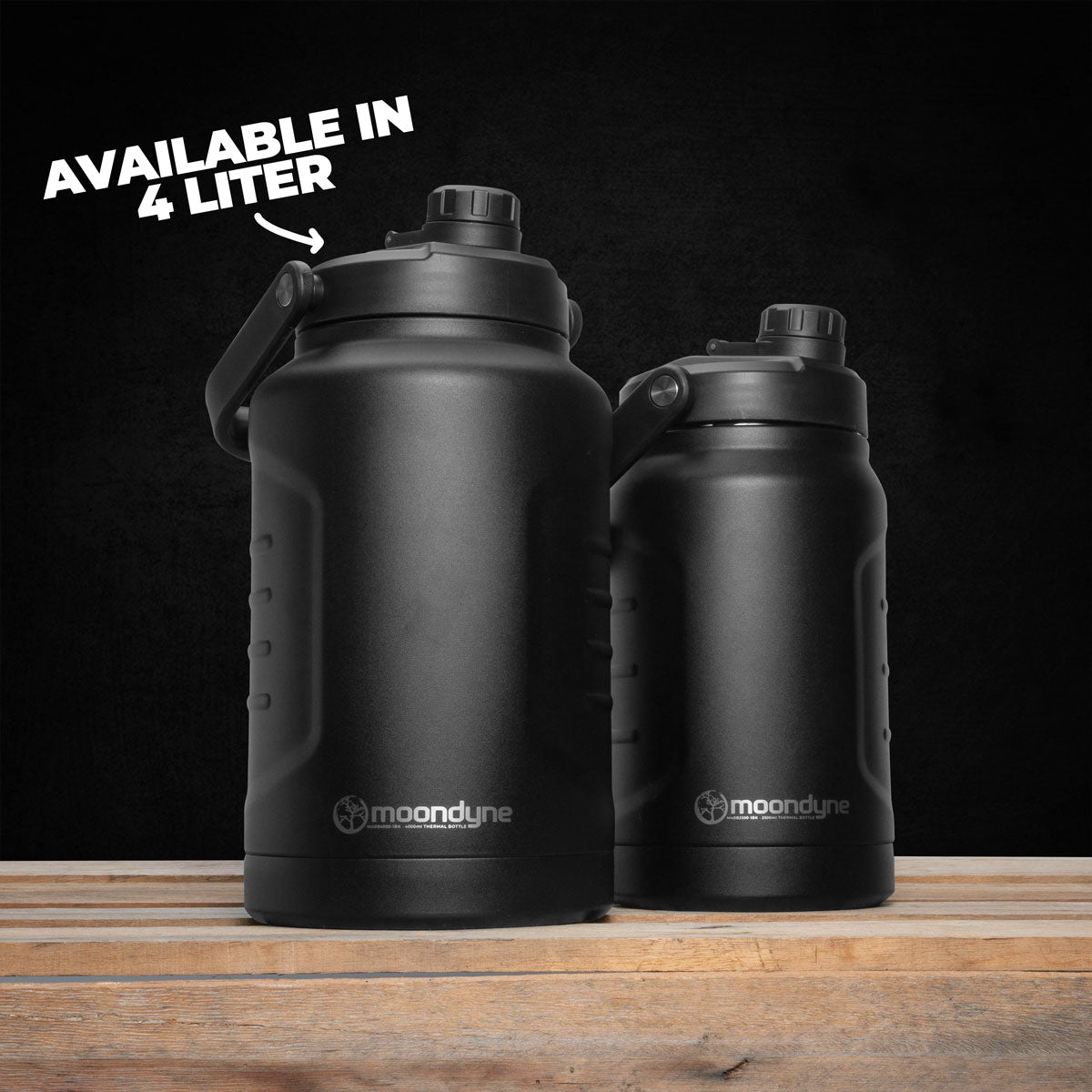 2.5L INSULATED BOTTLE - BLACK - Rugged Xtremes