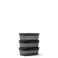 Crib Containers - Vacuum Seal - 350ml 3pck - Black