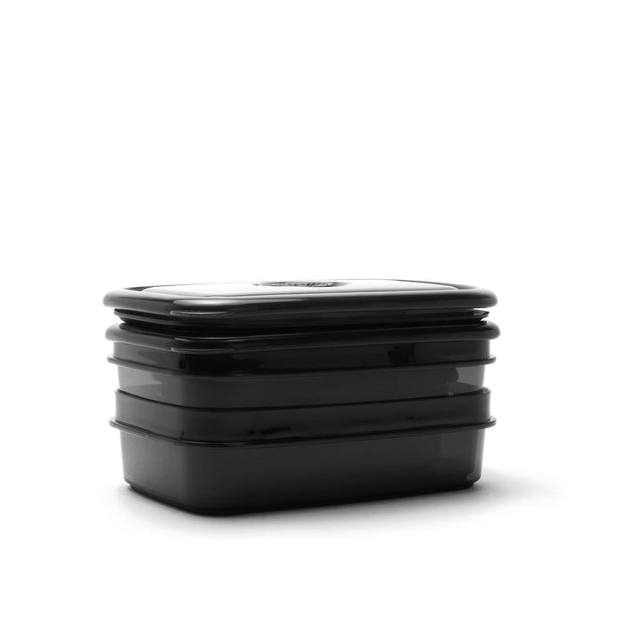 3pck Assorted Reusable Crib Containers - Black - Rugged Xtremes