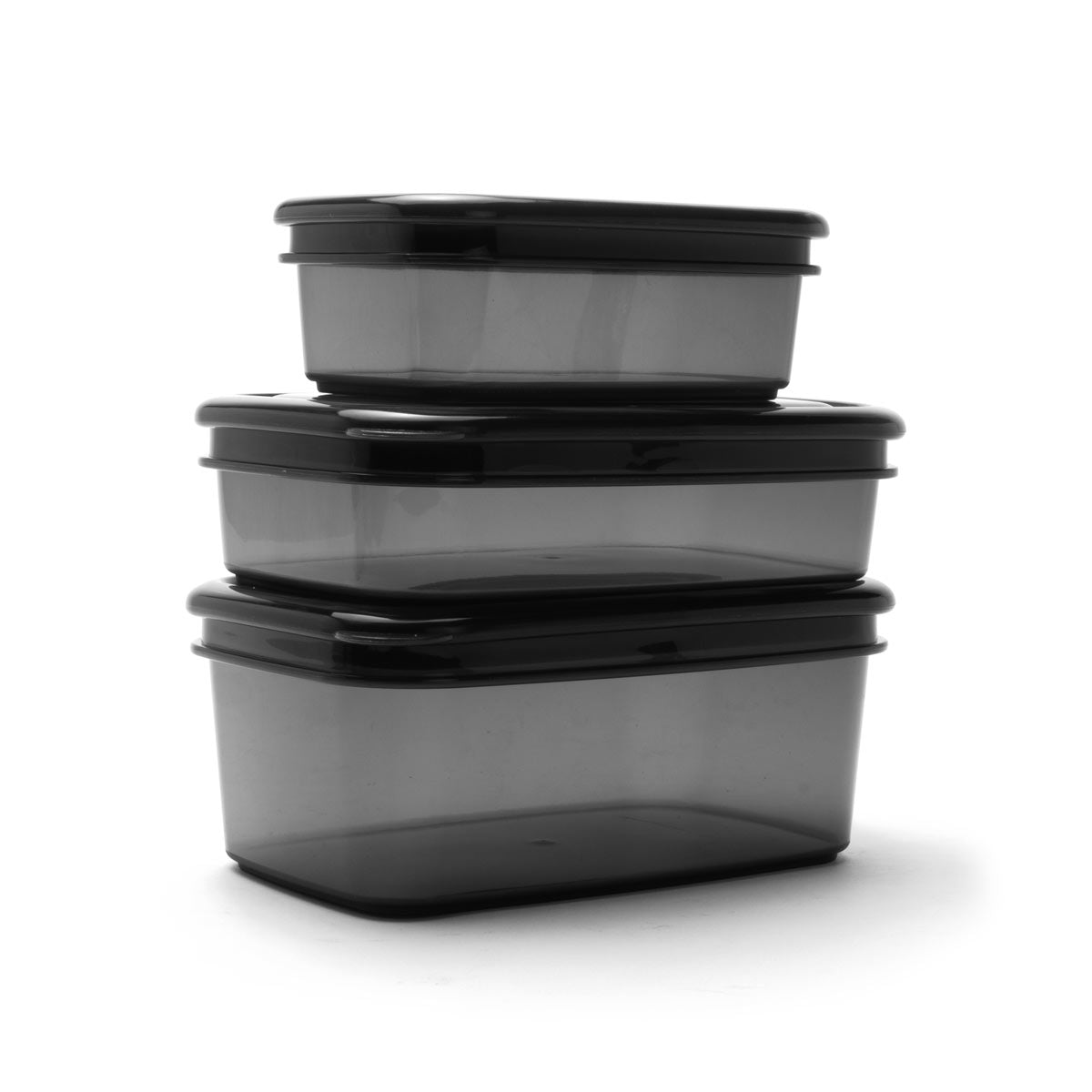 3pck Assorted Reusable Crib Containers - Black - Rugged Xtremes