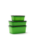 Crib Containers - Vacuum Seal - Assorted 3pck - Fluoro Green