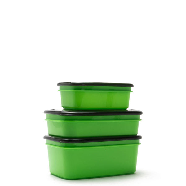 3pck Assorted Reusable Crib Containers - FLUORO GREEN - Rugged Xtremes