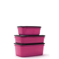 Crib Containers - Vacuum Seal - Assorted 3pck - Pink