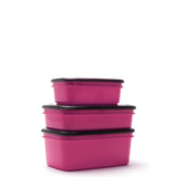 3pck Assorted Reusable Crib Containers - Pink - Rugged Xtremes