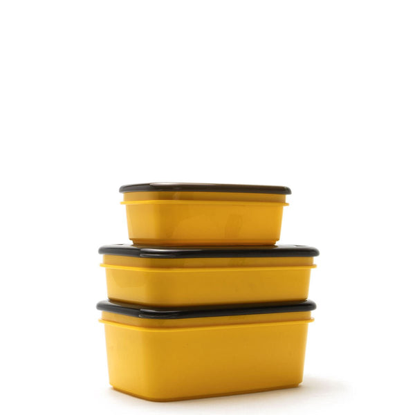 3pck Assorted Reusable Crib Containers - Yellow - Rugged Xtremes