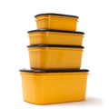 Crib Containers - Vacuum Seal - Assorted 4pck - Yellow