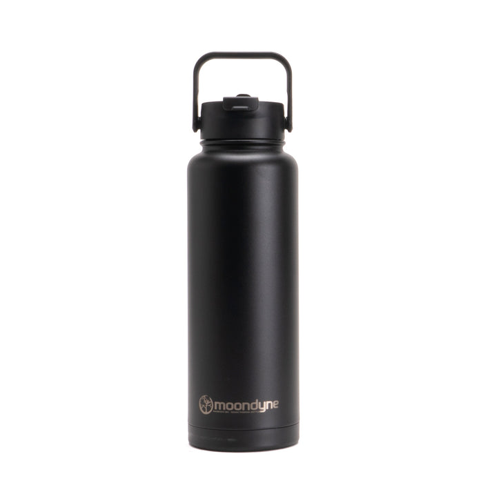 Insulated Bottle – 1200ml – Stainless Steel - Black