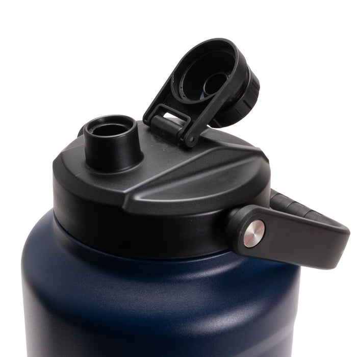 Tradie Tank Insulated Water Bottle – 4L – Stainless Steel - Navy Blue