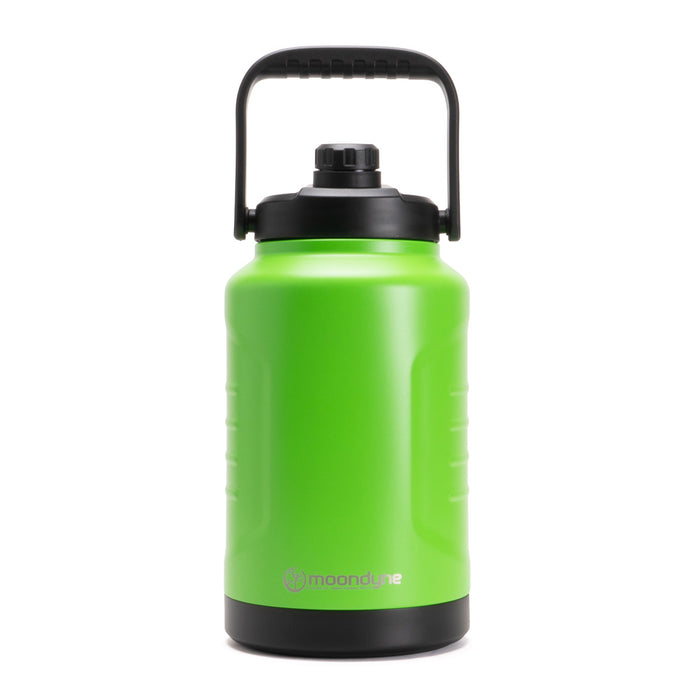 Tradie Tank Insulated Water Bottle – 4L – Stainless Steel - Fluoro Green
