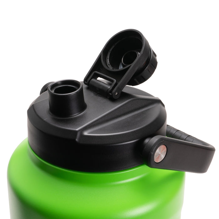 Tradie Tank Insulated Water Bottle – 4L – Stainless Steel - Fluoro Green