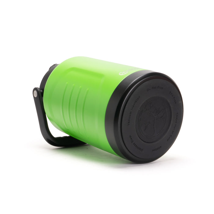 Tradie Tank Insulated Water Bottle – 4L – Stainless Steel - Fluoro Green