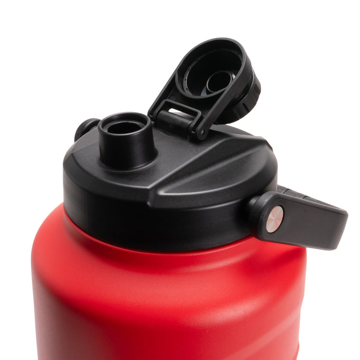 Tradie Tank Insulated Water Bottle – 4L – Stainless Steel - Red