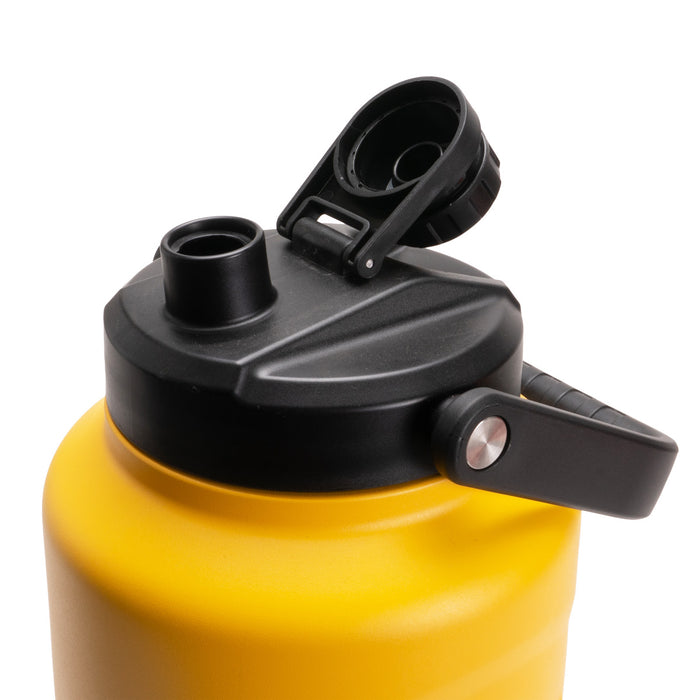 Tradie Tank Insulated Water Bottle – 4L – Stainless Steel - Yellow