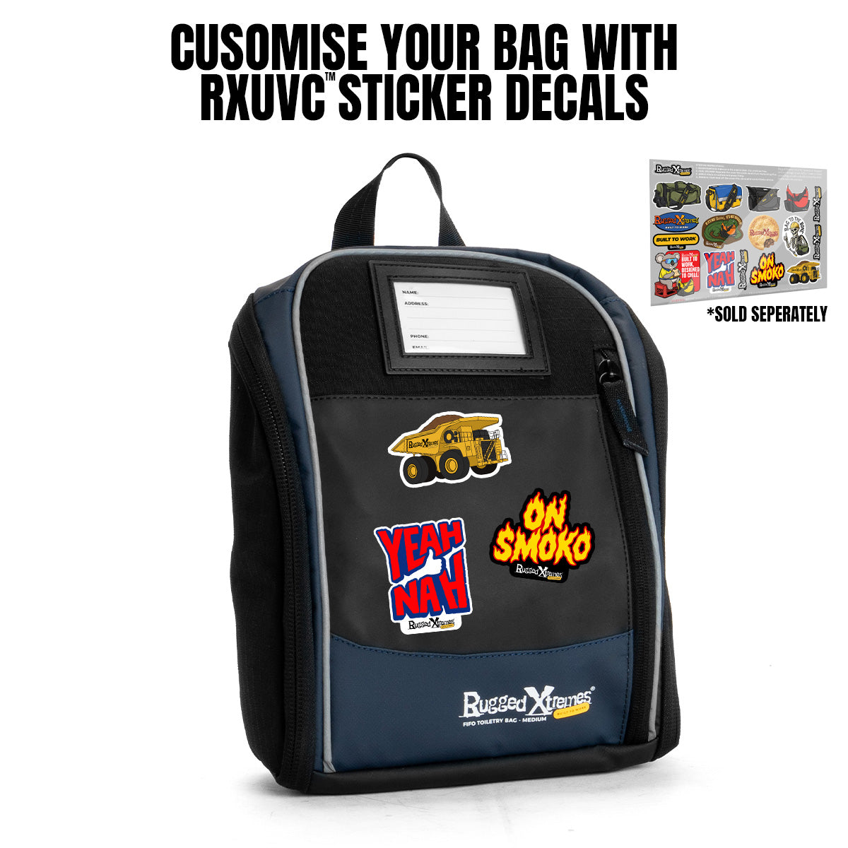 FIFO TOILETRY BAG - CANVAS - NAVY BLUE