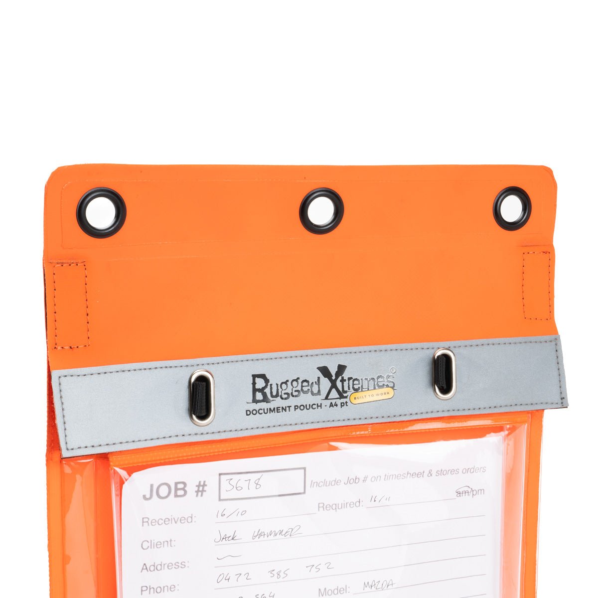 A4 DOCUMENT POUCH - ORANGE - Rugged Xtremes