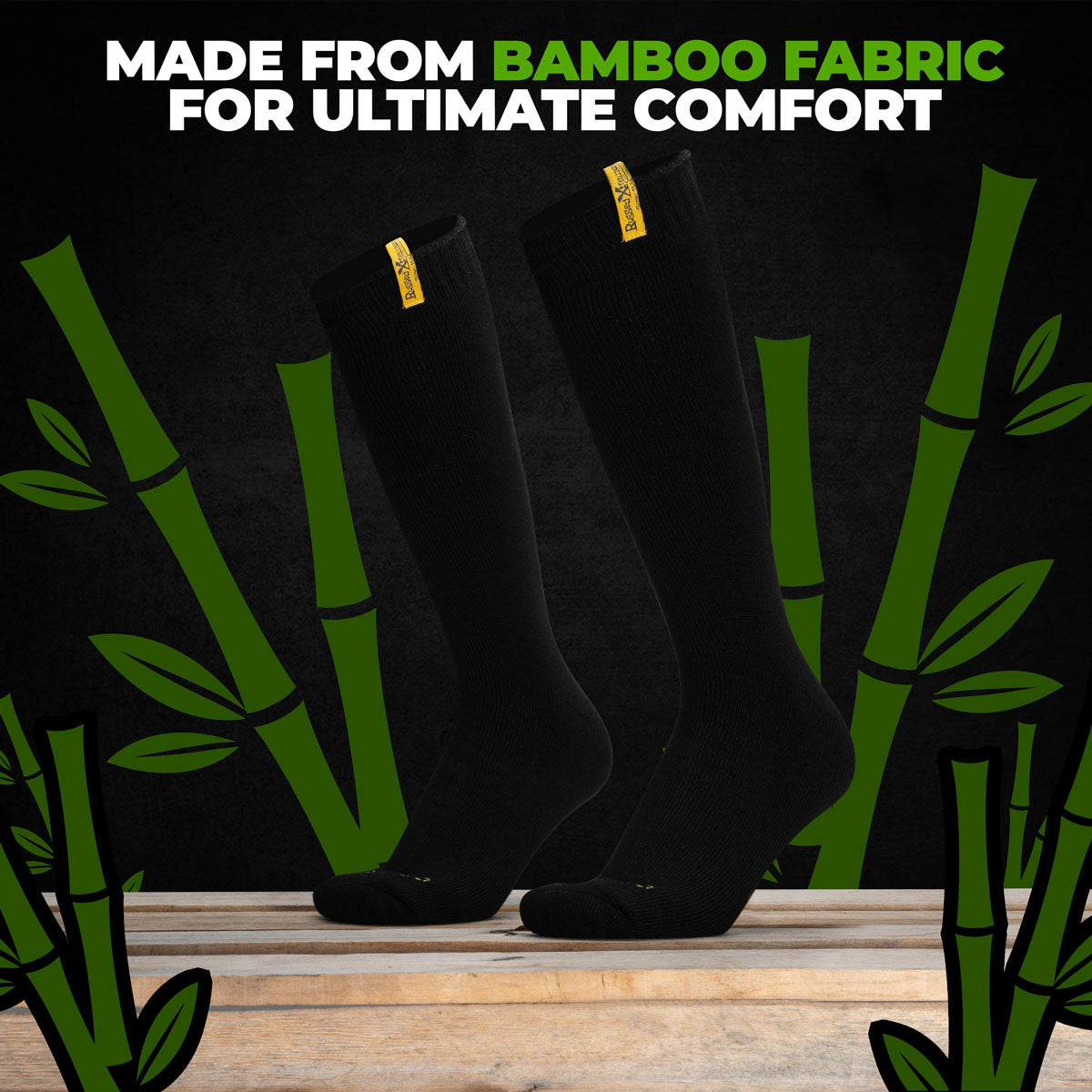 11-14 Bamboo Socks - 2x Pair Pack