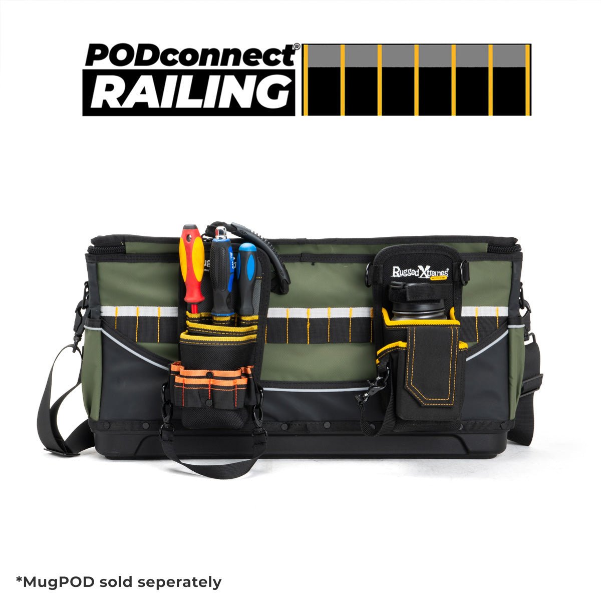 Deluxe PVC Hard Base Tool Bag - Large - Rugged Xtremes