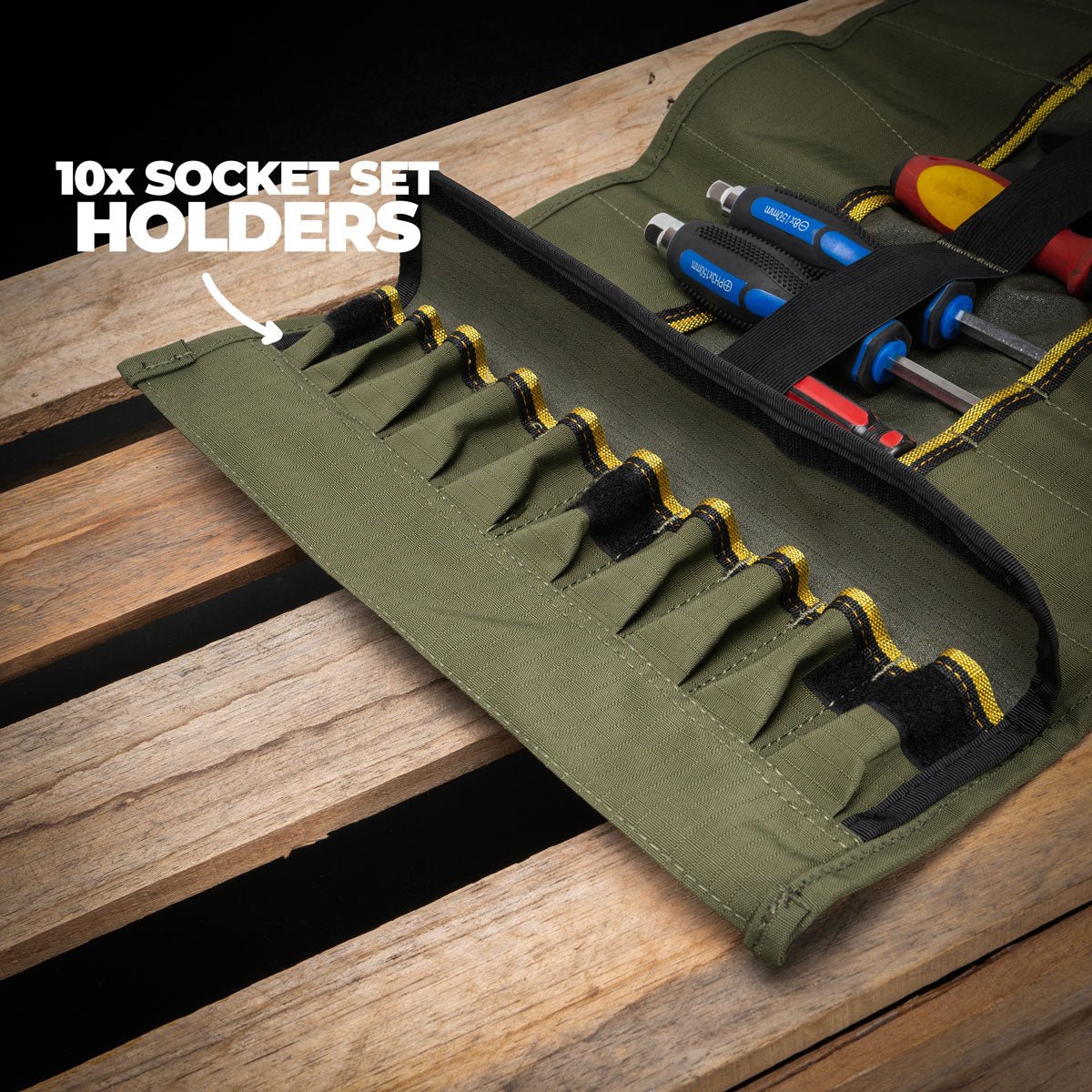 Deluxe Tool Roll - Canvas - Rugged Xtremes