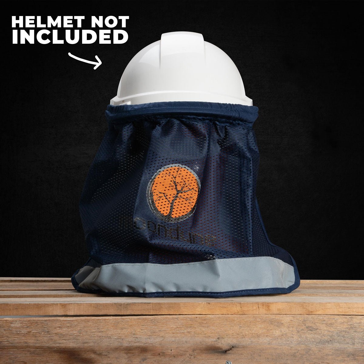 Elastic Hard Hat Flap - Blue - Rugged Xtremes