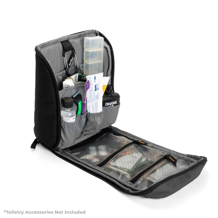 FIFO TOILETRY BAG - BLACK - Rugged Xtremes