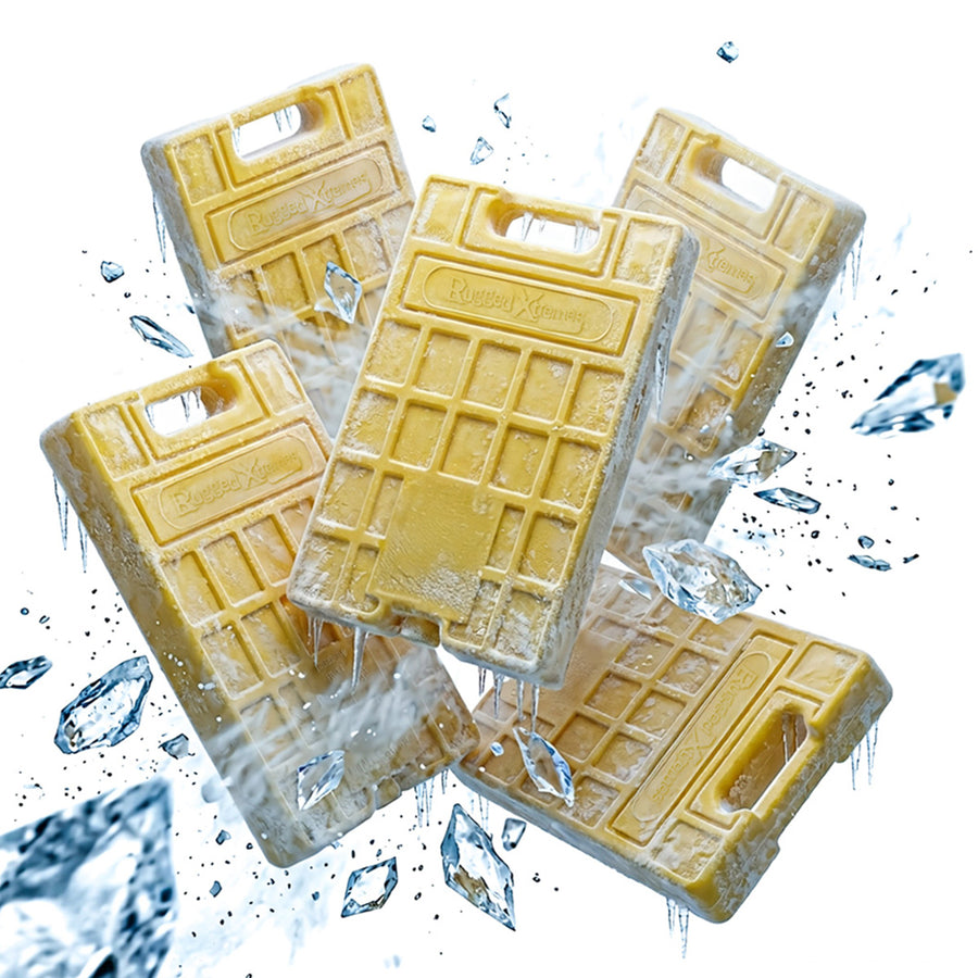 Rugged gel ice bricks