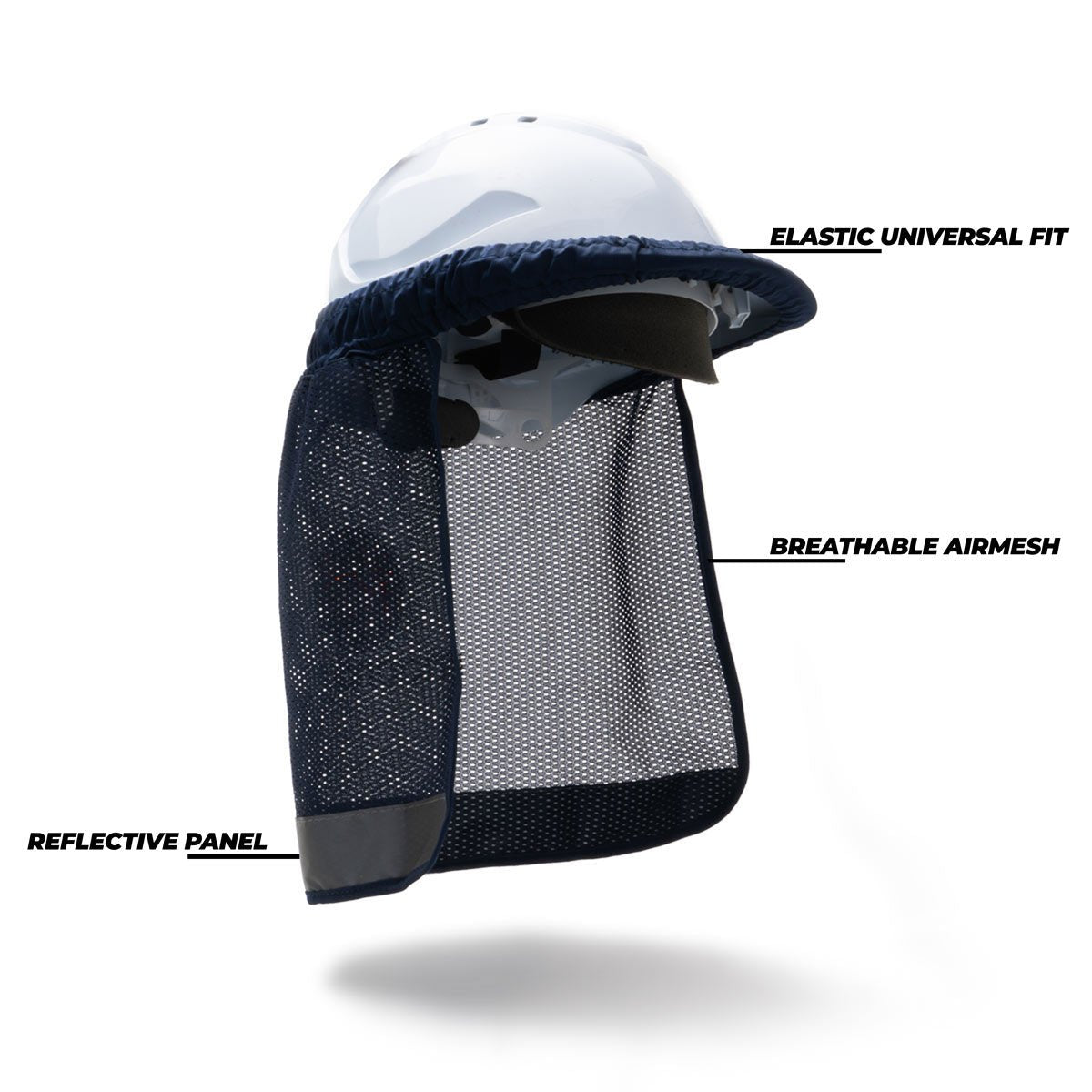 Hard Hat Neck Flap - Blue - Rugged Xtremes