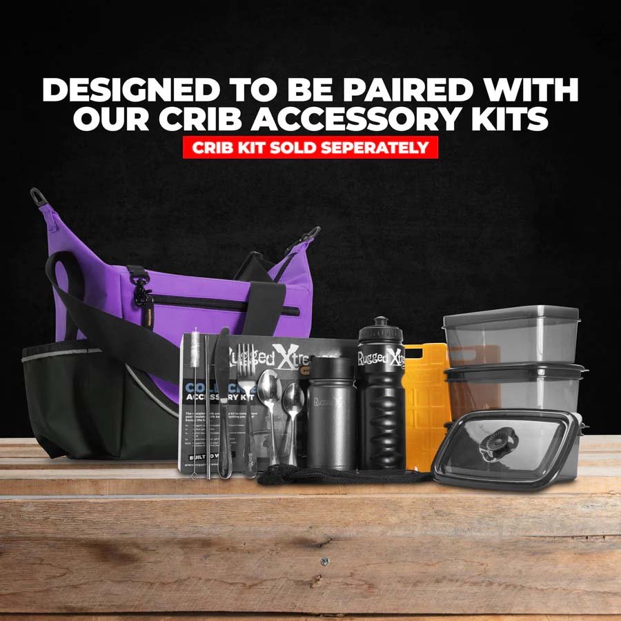 Insulated Crib Bag - Purple PVC - Rugged Xtremes