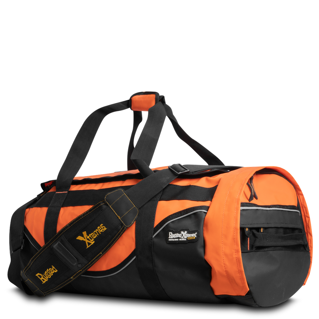 Rugged Xtremes 64L Duffle Bag Orange PVC