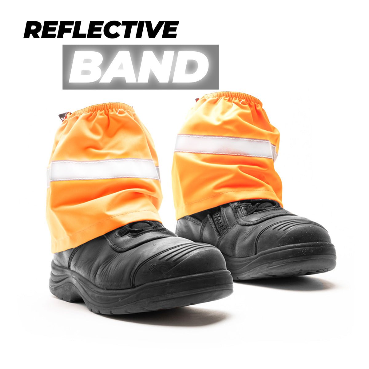 OVERBOOT COVERS - HIVIS ORANGE - Rugged Xtremes