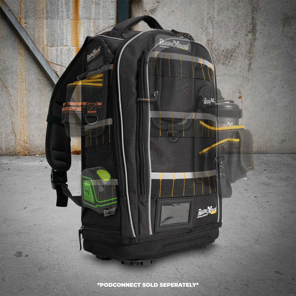 Plex Backpack Rugged Xtremes Storage Backpack POD Connect | Black