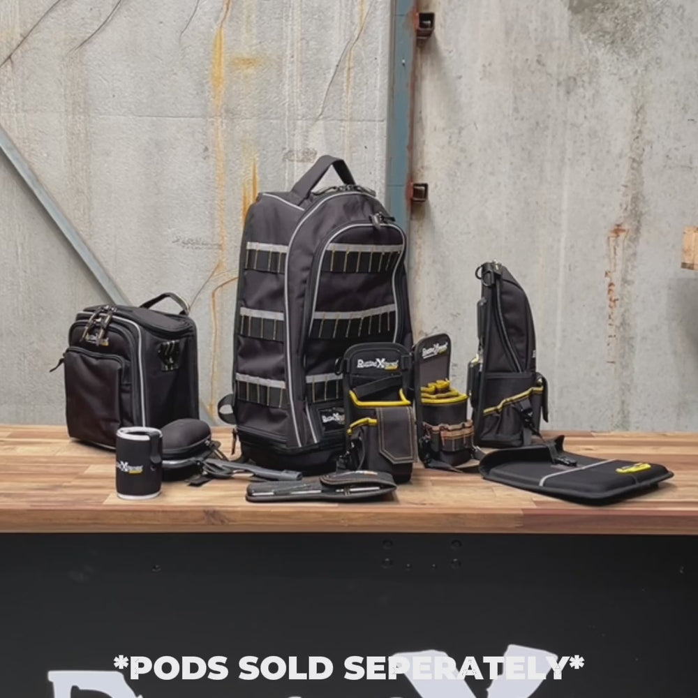 Rugged Xtremes Storage Backpack POD Connect | Black