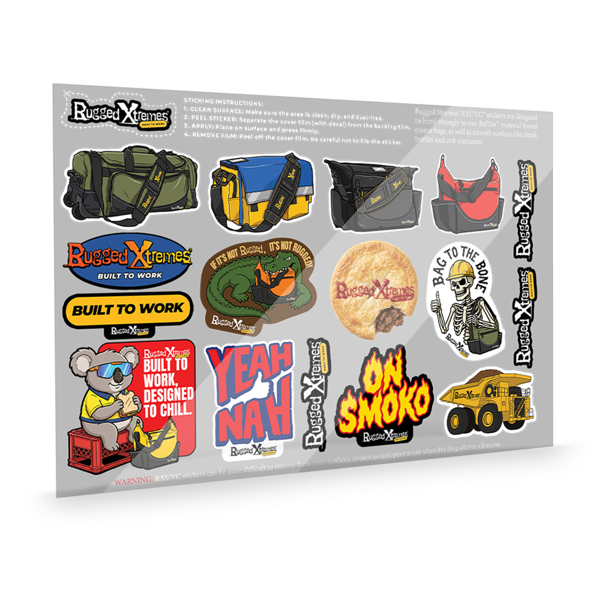 RUGGED STICKER PACK (RXUVC™)