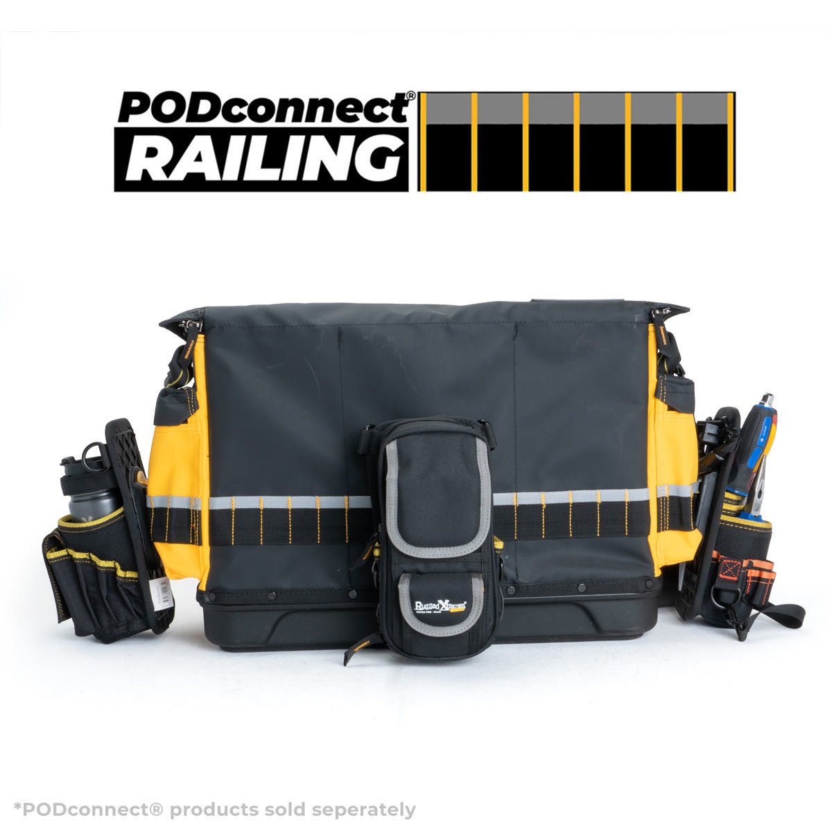 Rugged Xtremes Professional Tool Bag 35L With Heavy-Duty Hard Base
