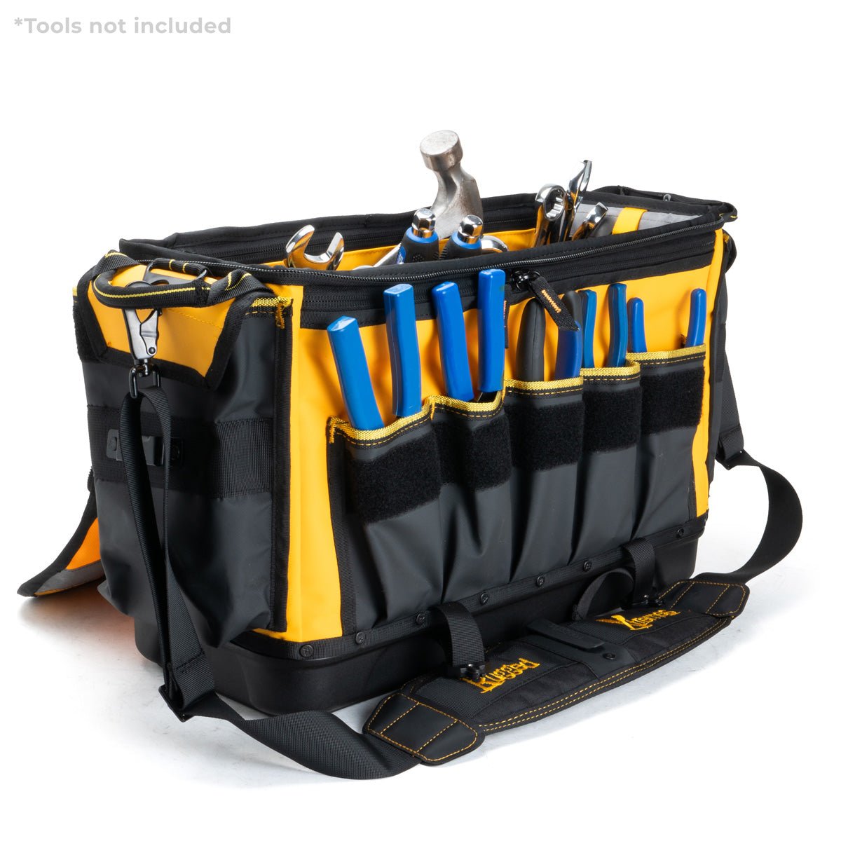 Rugged Xtremes Tradesman Tool Bag with Heavy-Duty Hard Base